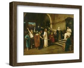 Christ Before Pilate, 1880-Mihaly Munkacsy-Framed Giclee Print