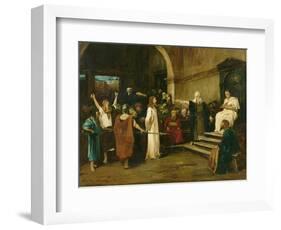 Christ Before Pilate, 1880-Mihaly Munkacsy-Framed Giclee Print