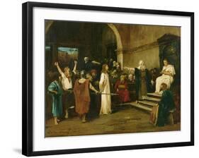 Christ Before Pilate, 1880-Mihaly Munkacsy-Framed Giclee Print