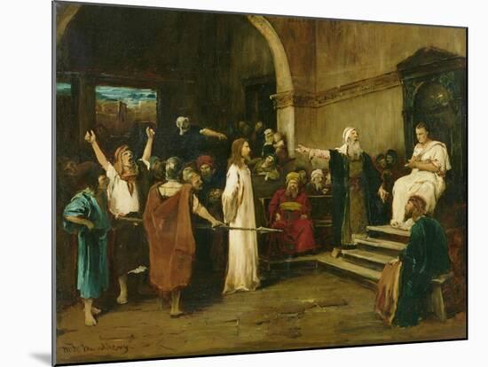 Christ Before Pilate, 1880-Mihaly Munkacsy-Mounted Giclee Print