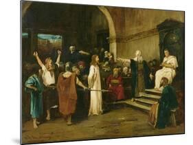 Christ Before Pilate, 1880-Mihaly Munkacsy-Mounted Giclee Print