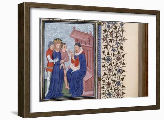 Christ before Pilate (Book of Hour), 1400S-null-Framed Giclee Print