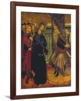 Christ before Pilate, c.1420-1425-Lluis Borrassa-Framed Giclee Print