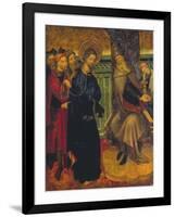 Christ before Pilate, c.1420-1425-Lluis Borrassa-Framed Giclee Print