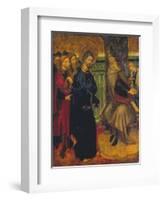 Christ before Pilate, c.1420-1425-Lluis Borrassa-Framed Giclee Print