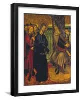 Christ before Pilate, c.1420-1425-Lluis Borrassa-Framed Giclee Print