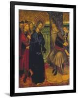 Christ before Pilate, c.1420-1425-Lluis Borrassa-Framed Giclee Print