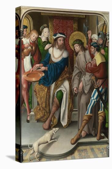 Christ before Pilate (The Liesborn Altarpiec), C. 1520-Jan Baegert-Stretched Canvas