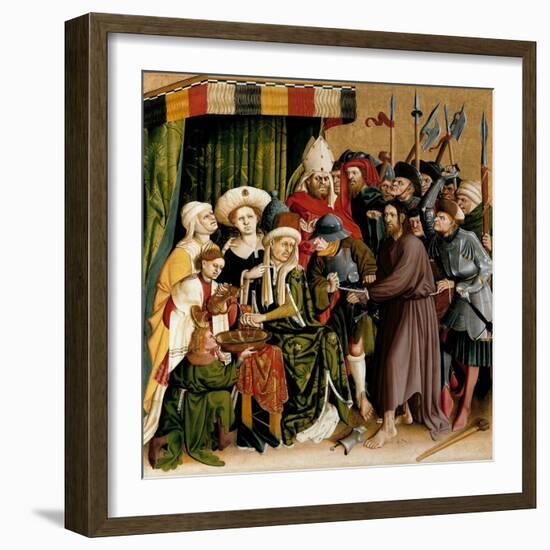 Christ before Pilate. the Wings of the Wurzach Altar, 1437-Hans Multscher-Framed Giclee Print