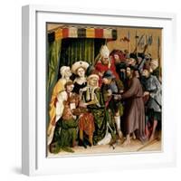 Christ before Pilate. the Wings of the Wurzach Altar, 1437-Hans Multscher-Framed Giclee Print