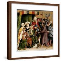 Christ before Pilate. the Wings of the Wurzach Altar, 1437-Hans Multscher-Framed Giclee Print