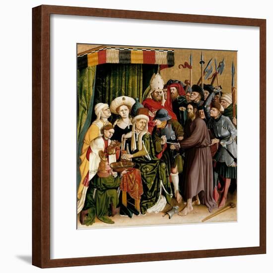 Christ before Pilate. the Wings of the Wurzach Altar, 1437-Hans Multscher-Framed Giclee Print