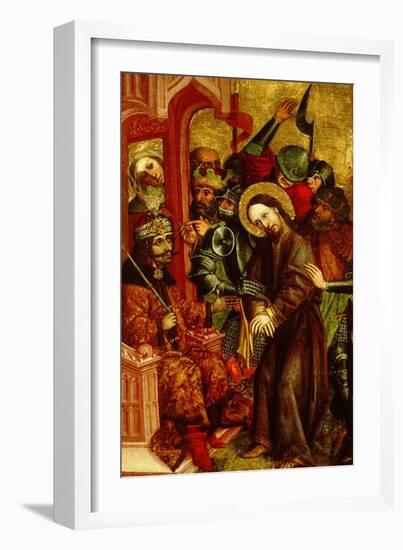 Christ before Pilate (Vlad III as Pontius Pilat), Ca 1463-1464-null-Framed Giclee Print