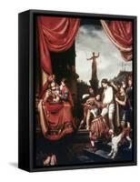 Christ Before Pilate-Cornelis Bisschop-Framed Stretched Canvas