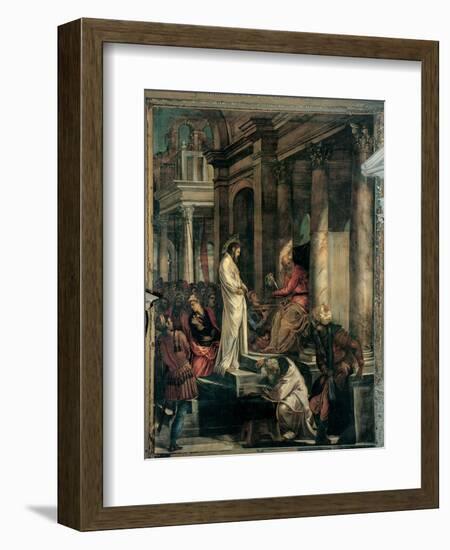 Christ before Pilate-Tintoretto-Framed Art Print