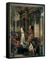 Christ before Pilate-Tintoretto-Framed Stretched Canvas