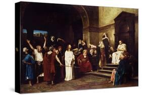 Christ Before Pilate-Mihaly Munkacsy-Stretched Canvas