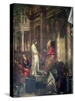 Christ Before Pilate-Jacopo Robusti Tintoretto-Stretched Canvas