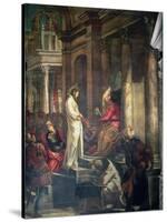 Christ Before Pilate-Jacopo Robusti Tintoretto-Stretched Canvas