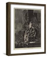 Christ before Pilate-Rembrandt van Rijn-Framed Giclee Print