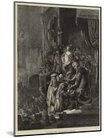 Christ before Pilate-Rembrandt van Rijn-Mounted Giclee Print