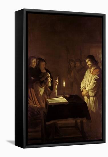 Christ Before the High Priest, 1617-Gerrit van Honthorst-Framed Stretched Canvas