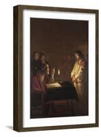 Christ before the High Priest, C. 1617-Gerrit van Honthorst-Framed Giclee Print