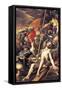 Christ Being Nailed to the Cross, 1577-Vincenzo Coronelli-Framed Stretched Canvas