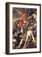 Christ Being Nailed to the Cross, 1577-Vincenzo Coronelli-Framed Giclee Print