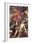 Christ Being Nailed to the Cross, 1577-Vincenzo Coronelli-Framed Giclee Print