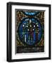 Christ Between Church and Synagogue, Detail of Stained-Glass Window-null-Framed Giclee Print