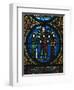 Christ Between Church and Synagogue, Detail of Stained-Glass Window-null-Framed Giclee Print