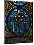 Christ Between Church and Synagogue, Detail of Stained-Glass Window-null-Mounted Giclee Print
