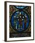 Christ Between Church and Synagogue, Detail of Stained-Glass Window-null-Framed Giclee Print