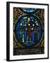 Christ Between Church and Synagogue, Detail of Stained-Glass Window-null-Framed Giclee Print