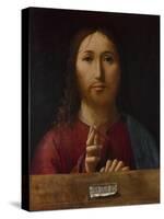 Christ Blessing, 1465-Antonello da Messina-Stretched Canvas