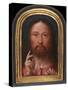 CHRIST Blessing, by Gerard David, 1500-05, Netherlandish, Northern Renaissance Oil Painting. the Pa-Everett - Art-Stretched Canvas