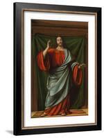 Christ Blessing, c.1520-Andrea Solario-Framed Giclee Print