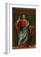 Christ Blessing, c.1520-Andrea Solario-Framed Giclee Print