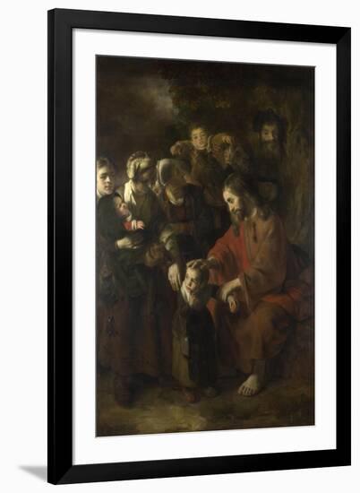 Christ Blessing the Children, 1652-Nicolaes Maes-Framed Giclee Print