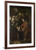 Christ Blessing the Children, 1652-Nicolaes Maes-Framed Giclee Print