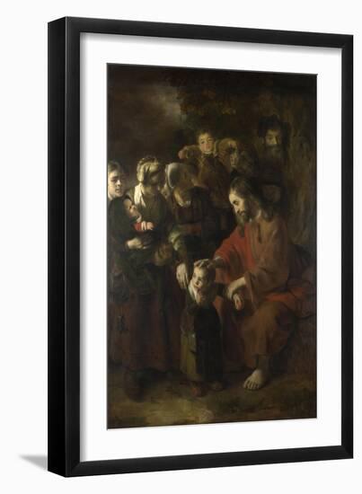 Christ Blessing the Children, 1652-Nicolaes Maes-Framed Giclee Print