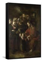 Christ Blessing the Children, 1652-Nicolaes Maes-Framed Stretched Canvas