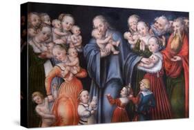 Christ Blessing the Children-Lucas Cranach the Elder-Stretched Canvas