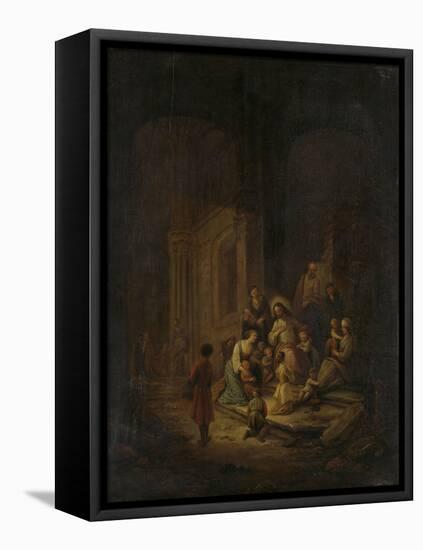 Christ Blessing the Little Children-Jacob de Wet-Framed Stretched Canvas