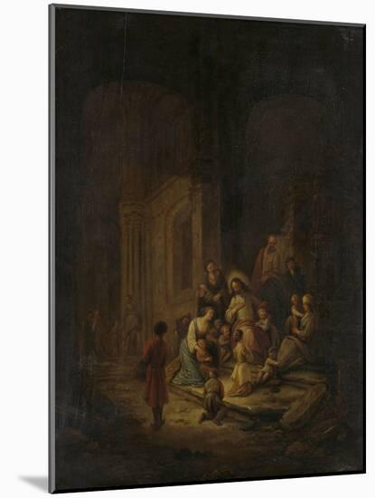 Christ Blessing the Little Children-Jacob de Wet-Mounted Art Print