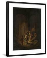 Christ Blessing the Little Children-Jacob de Wet-Framed Art Print