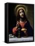 Christ Blessing the Sacraments-Carlo Dolci-Framed Stretched Canvas