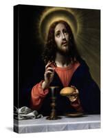 Christ Blessing the Sacraments-Carlo Dolci-Stretched Canvas
