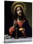 Christ Blessing the Sacraments-Carlo Dolci-Stretched Canvas
